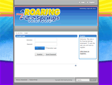 Tablet Screenshot of my.roaringsprings.com